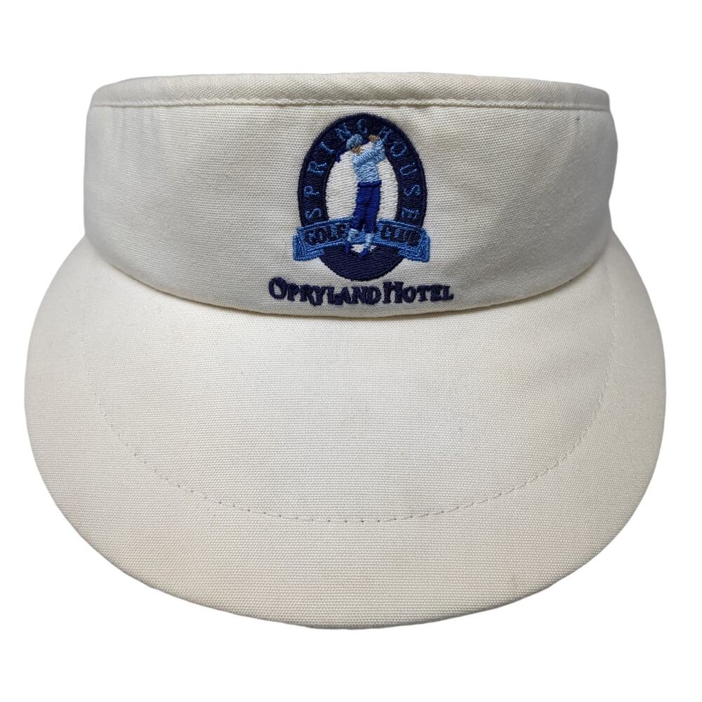 Texace Spring House Golf Club Opryland Hotel Slideback Visor Hat Beige OS